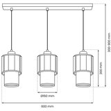 Viseći luster na sajli BLANCO 3xE27/60W/230V bela | Eponuda.com