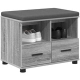  Haldna klop z blazino s predalom Siva Sonoma 60 x 38 x 46 cm, (5000155694) | Shoptok.si