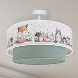 Brilagi-LED Dečiji plafonski luster BOBO 1xE27/10W/230V prečnik 40 cm bela/zelena/sa životinjskim motivom | Eponuda.com