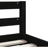 Okvir za dječji krevet s ladicama crni 90 x 200 cm od borovine | shoptok.hr