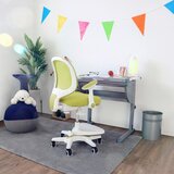 MID.YOU Otroški Vrtljivi Stol Kid Ergo, Zelena | Shoptok.si