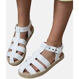 Gemre White closed espadrille sandals Kleona | ePonuda.com