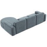 Makamii Prljavo plava kutna garnitura od šenila (s desnim kutom/s ležaljkom) Omao – | shoptok.hr