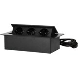 Orno Produžni kabel sa 3 x Schuko utičnice, ugradbena - OR-GM-9033(GS)/B Cijene