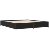 vidaXL Okvir za krevet crni 200 x 200 cm konstruirano drvo i metal Cijene