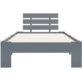  Okvir za krevet od masivne borovine sivi 100 x 200 cm | shoptok.hr