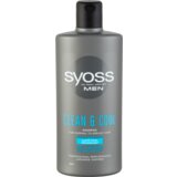 Syoss Men Clean & Cool osvežujoč šampon 440 ml za moške Cene