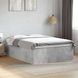  Okvir kreveta boja betona 120x190 cm od konstruiranog drva | shoptok.hr