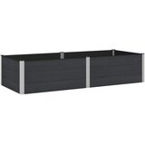 vidaXL Povišena gredica - Vrtna gredica Crna 250 x 100 x 54 cm WPC i aluminij - 250 x 100 x 54 cm Crna Cijene