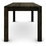  Hrastov stol 180 x 80 cm, crni sa srebrnim efektom | shoptok.hr