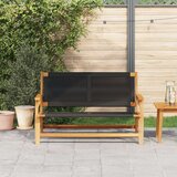  Vrtna klupa Crna 76x122x73 cm Masivno drvo akacija | shoptok.hr