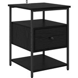 vidaXL Noćni ormar 2 pcs Crni hrast 40 x 42 x 56 cm Konstruirano drvo | shoptok.hr