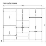 Hanah home Ormar Rb-064-02, 210x210x52 cm, Bijeli | Eponuda.ba