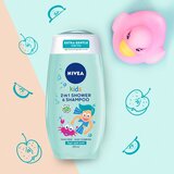Nivea kids 2in1 shower & shampoo magic apple scent nježni šampon i gel za tuširanje 2u1 500 ml za djecu | shoptok.hr