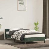 Maison Chic Posteljni okvir - Enojna postelja - Postelja za odrasle brez vzmetnice temno zelen 90x190 cm žamet-J8000, (21760643) | Shoptok.si