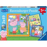 Ravensburger puzzle (slagalice) - Pepa Prase 3x49 delova Cene