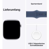 Apple Watch S10 Silver Aluminum Sport Band Denim - S/M GPS + Cellular 46mm MWY03QF/A 2024 | shoptok.hr