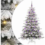 vidaXL Umetno Zložljivo Božično Drevo Bela 180 cm PE in PVC | Shoptok.si