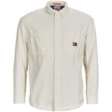 Tommy Jeans Srajce z dolgimi rokavi TJM CASUAL CORDUROY OVERSHIRT Bela cene