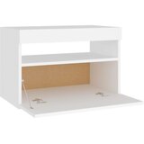  Noćni ormarić LED visoki sjaj bijeli 2 kom 60 x 35 x 40 cm drvo | shoptok.hr