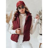 DStreet Kamizelka damska pikowana LIKEHUGS bordowa | shoptok.hr