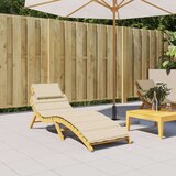  Blazina za ležalnik bež 186x58x4 cm oxford tkanina, (20623603) | Shoptok.si