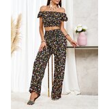 Resti Black two-piece women's floral set | Shoptok.si