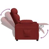  Naslanjač vinsko rdeče blago, (20701893) | Shoptok.si