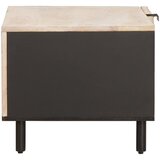  Kava Stol Bijelo 80 x 50 x 40 cm Čvrsto drvo manga | shoptok.hr