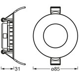 Osram LED prigušiva ugradna plafonska svetiljka SMART+ DOWNLIGHT LED/4,5W/230V Wi-Fi | Eponuda.com