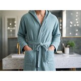 Dormeo Pamučni muslin kućni ogrtač tirkizne boje S/M | shoptok.hr