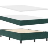  Postelja z vzmetnico Temno zelena 120 x 190 cm Žamet, (5000128537) | Shoptok.si