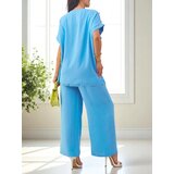 Resti Women's cotton set with short sleeves and wide pants | Shoptok.si