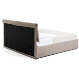 Bonami Selection Oblazinjena zakonska postelja taupe z odlagalnim prostorom z ležiščem/roštom 160x200 cm Thessa Pillow - | Shoptok.si
