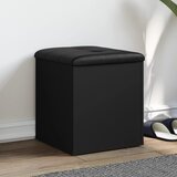  Klupa za pohranu crna 42 x 42 x 45 cm od konstruiranog drva | shoptok.hr