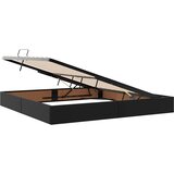  Krevet s madracem i skladištem s pohranom 2 kom. Crna Koža 200 x 200 cm | shoptok.hr