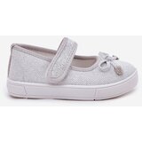Boto Children's Ballet Flats With Bow Silver Amirinas | ePonuda.com