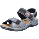Rieker Pohodni sandali golobje modra / svetlo rdeča / črna | Shoptok.si