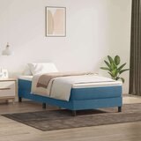 Box Spring krevet bez madraca tamnoplavi 100x210 cm samt | shoptok.hr