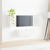 Set zidnog ormarića za TV Zidne 4 pcs Bijelo Konstruirano drvo | Eponuda.com