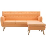 vidaXL Kutna garnitura s presvlakom od tkanine 171,5 x 138 x 81,5 cm narančasta | shoptok.hr