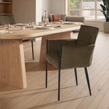 MOME Zelen oblazinjen jedilni stol z nasloni za roke Vesta – | Shoptok.si