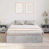 Krevet s ladicama Betonski sivi 140 x 190 cm Konstruirano drvo | Eponuda.com