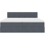  Postelja s shranjevanjem z vzmetnico Temno siva 90 x 200 cm, (5000100422) | Shoptok.si