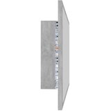  LED kupaonsko ogledalo siva boja betona 80x8,5x37 cm akrilno | shoptok.hr
