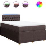 Maison Chic Box spring postelja - Vzmetna postelja z vzmetnico temno rjav 120x200 cm blago SL16767, (21895330) | Shoptok.si