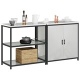  Kuhinjski set za pohranu 2 pcs Srebrna 180 x 50 x 92 cm | shoptok.hr