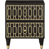  Nočna omarica 2 kosa 40x33x46 cm trdna borovina | Shoptok.si