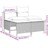  4-dijelni set vrtnih sofa s jastucima bež od poliratana | shoptok.hr