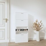 The Living Store Omarica za čevlje bela 59x17x150 cm inženirski les - Omarica Za Čevlje, (21433980) Cene